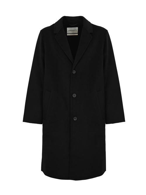 Cappotto in lana e cashmere nero AMARANTO | B6S0001A 99